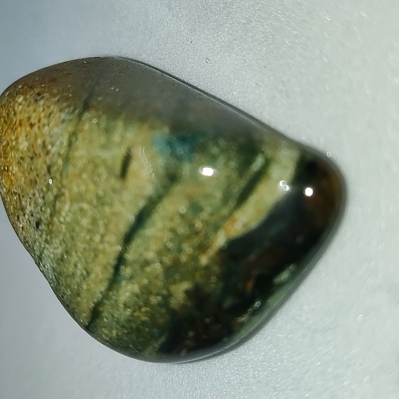 Gorgeous XL Jasper Crystal Green with some blue (very rare) - Picture 5 of 5